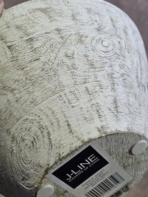 Misa z mangového dreva s bielym vnútrom Enamell medium - ∅ 23,5 * 12 cm