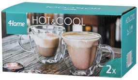 4Home Termo pohár Big Heart Hot&Cool, 250 ml, 2 ks