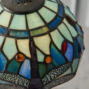 Endon 64088 - Stolná lampa Tiffany DRAGONFLY 1xE14/40W/230V priemer 20 cm