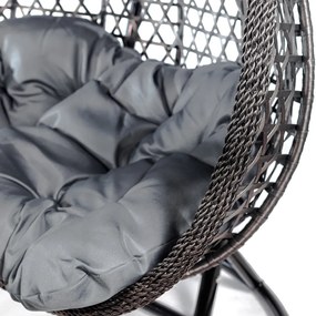 Závesné hojdacie dvojkreslo VULCANO EXTRA, nosnosť 250 kg - sivé