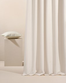 Room99 Záves na terasu AURA na krúžkoch Farba: Biela/Strieborná, Veľkosť: 180 x 250 cm