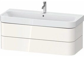 DURAVIT Happy D.2 Plus závesná skrinka pod umývadlo, 2 zásuvky, 1175 x 490 x 415 mm, biela vysoký lesk, HP4389022220000