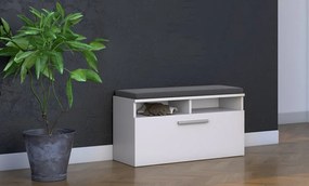 Botník (skrinka na topánky) Reclemos 1 (biela). Akcia -23%. Vlastná spoľahlivá doprava až k Vám domov. 1132593