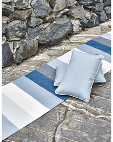 Modro-krémový vnútorný a vonkajší koberec 70x100 cm Molly Ocean Grey – Pappelina