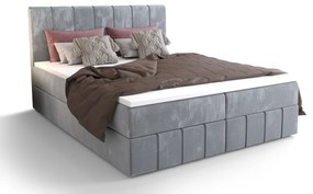 Manželská posteľ  Boxspring 140 cm Barack (svetlomodrá) (s matracom a úložným priestorom). Akcia -20%. Vlastná spoľahlivá doprava až k Vám domov. 1046381