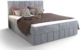Manželská posteľ  Boxspring 180 cm Barack (svetlomodrá) (s matracom a úložným priestorom). Akcia -20%. Vlastná spoľahlivá doprava až k Vám domov. 1046397