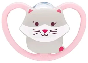 NUK Cumlík Space NUK 0-6m mačička BOX