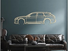 drevko Obraz na stenu Audi RS6 Rozmer obrazu: 25,5 x 86 cm, Farba dekorácie: Čierna