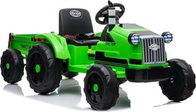LEAN CARS Batériový traktor s prívesom CH9959 zelený