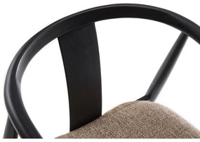 Čierna/béžová jedálenská stolička Relate – Unique Furniture