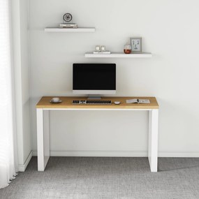 Kancelářský stůl Houseland Nuvia Home 05 140 cm dub/bílý