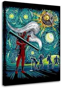 Gario Obraz na plátne Deadpool, hviezdna noc - DDJVigo Rozmery: 40 x 60 cm