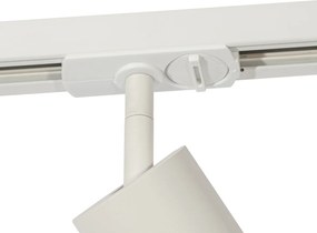 Moderný reflektor s bielym krúžkom pre 1-fázový koľajnicový systém GU10 50 mm - Iconic Jeana