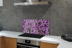 Nástenný panel  fialové kvety 120x60 cm