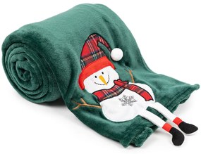 4Home Vianočná deka Snowman, 150 x 200 cm
