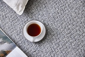 Diamond Carpets India, Ručne viazaný kusový koberec New Town DE 10032 Grey Mix, 80x150, šedá, obývacia izba