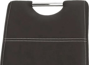 Jedálenská stolička Susi, čierna ekokoža