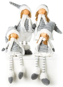 VIANOČNÁ FIGÚRKA BÁBIKA 60 CM BIELA