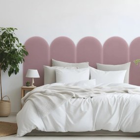 Zamatový čalúnený panel - Oblúk - 30x100cm Farba: Ružová