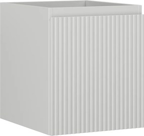 Mexen Rivel, kúpeľňová skrinka 40 cm, 1 zásuvka, drážkovaná, sivá matná, 91A20-04047-1-BF62