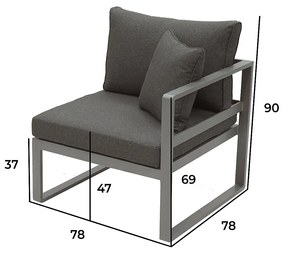 Deokork Hliníkové ĽAVÉ ukončenie TITANIUM