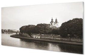 Sklenený obraz Krakow River bridge 120x60 cm