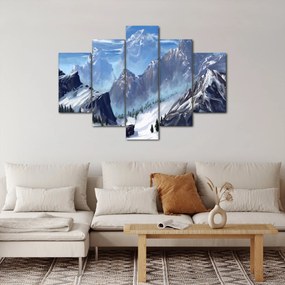 Obraz - Maľované hory (150x105 cm)