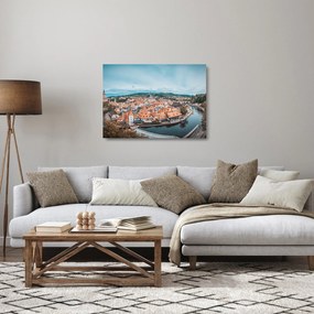 Sklenený obraz - Český Krumlov (70x50 cm)