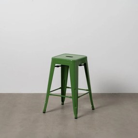 Zelené kovové barové stoličky v súprave 2 ks (výška sedadla 61 cm) – Ixia