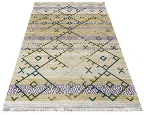 Vzorovaný škandinávsky koberec zelenej farby Šírka: 80 cm | Dĺžka: 150 cm