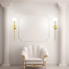 Nástenná lampa 52CM APP578-1W zlatá