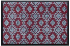 Premium rohožka s indiánskym vzorom - červeno-sivá (Vyberte veľkosť: 60*40 cm)