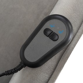 Elektricky polohovateľné kreslo SENTO s funkciou vstávania sivý zamat