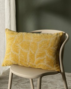 Karin - jednoduchá obliečka, 60x40cm farba produktu žltá látka zapletaná, vzorované