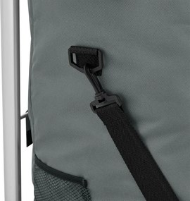 Nákupný vozík 3 v 1 – objem 56 l, sivý