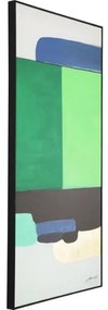 Abstract Shapes obraz zelený 73x143 cm