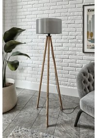 Stojacia lampa AYD 1xE27/40W/230V hnedá/šedá