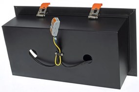 Podhľadové svietidlo Plaza II, 1x čierne kovové tienidlo, (možnosť polohovania), b