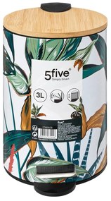Odpadkový kôš Palawan, viacfarbná/s drevenými prvkami, 3 l