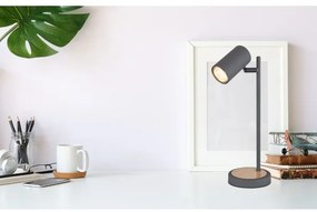 Globo 57910TG - Stolná lampa ROBBY 1xGU10/5W/230V šedá/hnedá