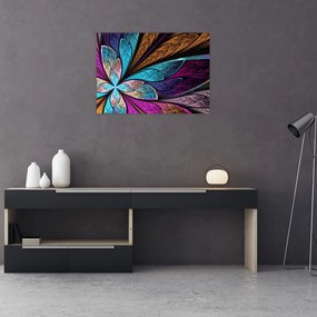 Obraz - Abstrakcia, kvetina (70x50 cm)