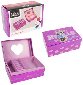 Detská šperkovnica so zrkadielkom 18x12 cm - viac variantov Farba: Minnie Mouse
