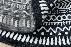 Okrúhly koberec FUN Napkin - negru