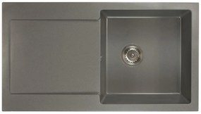 Kuchynský drez Adaxa (sivá) (s 2 otvormi pre batériu) (L). Vlastná spoľahlivá doprava až k Vám domov. 1066281