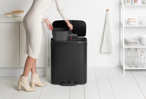 Brabantia BO pedálový kôš 2x30L čierna