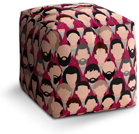 Sablio Taburet Cube Money heist Anonymné tváre: 40x40x40 cm