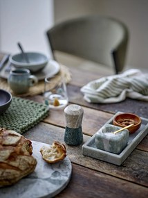 Bloomingville Soľnička a korenička Duo Green Marble
