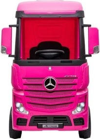 LEAN CARS Elektrické autíčko Mercedes Actros ružové 4x4