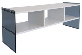 TV stolík/skrinka Vamebo 7 (biela + dymová) . Vlastná spoľahlivá doprava až k Vám domov. 1095481