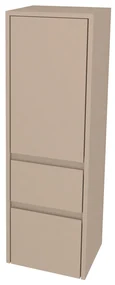 Mereo, Mereo Opto kúpeľňová skrinka vysoká 125 cm, pravé otváranie, Multidecor, Šedý kameň, MER-CN995PSEKA